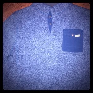 WOOLRICH SINGLE POCKET BLUE FLEECE